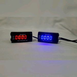 VOLT METER 2IN1 DOMINO MODE AKI DAN JAM VOLTMETER 2IN1 DOMINO UNIVERSAL
