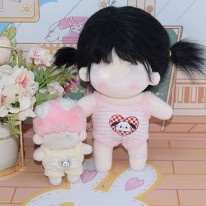 LIEYH Đồ Ngủ Quần áo búp bê 10-20cm Quần yếm búp bê Thủ công Bộ áo liền quần búp bê 10-20cm Dễ thương Bông Quần áo búp bê nhồi bông 10-20cm Phụ Kiện Búp bê thần tượng