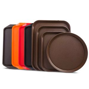 Food Tray Serving Dish Circle Round Tray Tea Tray Coffee Table Decor 37cm Diameter