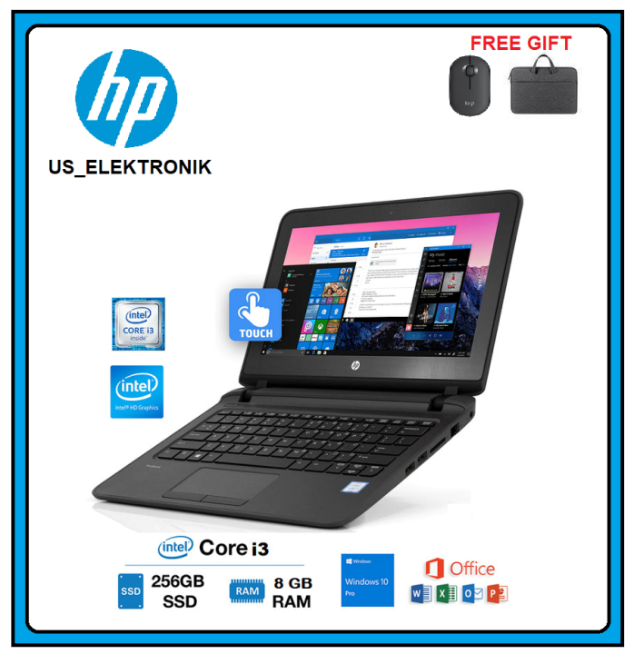 PROMO LAPTOP TOUCHSCREEN HP PROBOOK 11 G2 CORE I3 GEN RAM 8GB