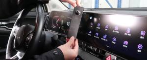 FICS Car Phone Holder for Kia Sportage 2023 2024 2025 with 12.3” Digital Cluster – Custom-Fit Mount for Seamless Integration Interior Accessories for Navigation No Adhesive or Tools Required