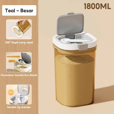 Tempat Susu Bubuk Bayi Wadah Susu Toples Makanan Vacuum Sealed Box Kotak Penyimpanan Makanan