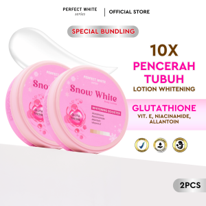 [2pcs] PERFECT WHITE Snow White Whitening Lotion | Body Bleaching Pencerah Badan