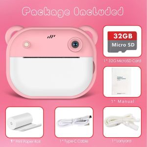 【SG Stock】Mini Camera for Kids Instant Camera Videos Print Camera for Kids Dual-Lens with Selfie Camera