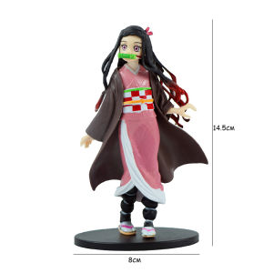 clu Demon Slayer Nezuko Action Figure Q Version Model Dolls Shaking Head Toys For Kids Home Decor Gifts Collection ulc