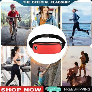 [TOPACE MALL]Lightweight Running Bag Large Capacity Waist Belt Bag Dual-Layer Sports Waist Pack Breathable for Fishing Travel Running