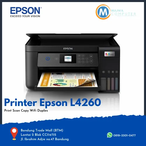 Printer Epson L4260 Print Scan Copy Wifi Duplex pengganti L4150L4160 ...