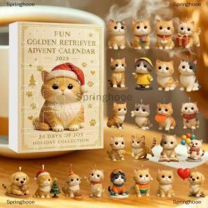 [COD] Springhooe ปฏิทินนับถอยหลังสำหรับเทศกาลคริสต์มาส24วันพร้อม2D น่ารักของประดับสัตว์เลี้ยงอุปกรณ์ตกแต่งต้นคริสต์มาสปฏิทินการถือกำเนิดปีใหม่กล่องปริศนา