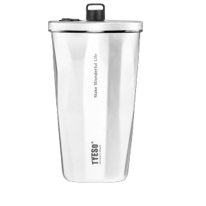 Tyeso Tumbler 600ml Retractable Straw Coffee Mug 304 Stainless Steel Double Wall Insulated Thermos Flask Coffee Mug Water Bottle Cup Botol Air With Straw 保温杯保温瓶