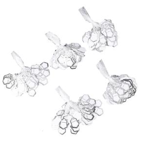 Pack Of 500pcs Gold/Silver Paper Stars Shaped Price Sturdy Paper Pre Punched Holes For Retail Display Party Decorations