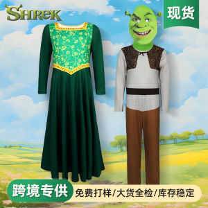 Shrek monster Shrek Fiona princess cosplay Halloween stage show green dress cos costume gift