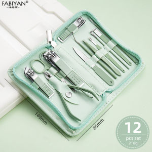 Nail Clipper Set Stainless Steel Nail Cutter Nail Files Scraper Remove Calluses Manicure Pedicure Tool Clean Ear Cuticle Grooming Tool  Eyebrow Trimmer Beauty Tool Kit