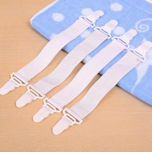 Jepitan Pengait Sprei Bed Cover Karet Penjepit Sudut Gantungan Hook 4 Tali Karet Strap Pengikat Pengencang Ujung Kasur Gripper MLH J18