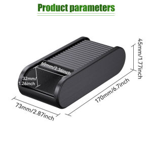 Portable Sliding Open Car Console Storage Box Large Capacity Self-adhesive Coins Case Auto Organizer