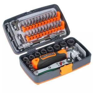 38pcs Precision Ratchet Screwdriver Bit Set  M-agnetic Screwdrivers Kit Electronics Repair Tool Kit For Phone Laptop Watch