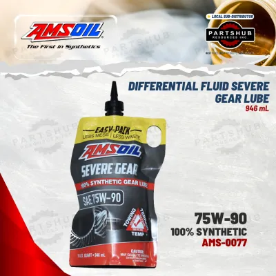 AMSOIL 75W-90 DIFFERENTIAL FLUID SEVERE GEAR LUBE 946mL