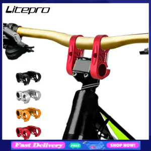 Litepro Bicycle Stem Folding Bike S95 Double Stem 412 Hollow MTB Road Bike Handlebar Stem Aluminium Alloy Accessories