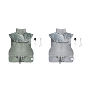 Heating Shawl for Back Pains With Fast Warming Soft Fleece Head Pad For Home Office Relaxation Adjustable Temperature