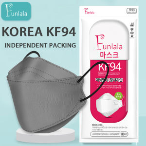FUNLALA KF94 Mask 50pcs Original Korea Face Mask Washable with Design 4 Ply Pm2.5 Reusable Protective Mask Ready Stock Medical Supplies