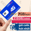 Sim 4G Mobifone Saymee tốc độ cao nghe gọi thả ga 360 phút ngoại mạng, gói tặng 7GB/ 1 ngày (210Gb/ 1 tháng) chỉ với 125k/tháng - BẢO HÀNH 1 ĐỔI 1 từ MƯỜNG THANH ROYAL - FREESHIP - CHƯA KÍCH HOẠT. 