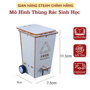 Mô Hình Thùng Rác Sinh Học Thông Minh Mô Hình Lắp Ráp Đồ Dùng Khoa Học Theo Phương Pháp Giáo Dục STEM Cho Bé