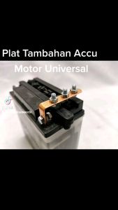 Terminal Plat Tambahan Aki Accu Motor - Ground Plus Universal TEMBAGA