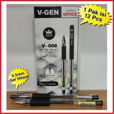 PULPEN PEN GEL MURAH 05 MM / PEN GEL HITAM VGEN GROSIR