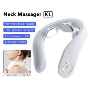 Jeeback K1 Spine Neck Massager 4 Modes TENS Pulse Relieve Cervical Pain Massager Infrared Heat Blood Circulation Cervical Massage Holiday Gift