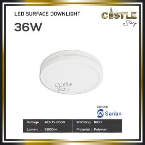 Surface LED Downlight 3Modes Color with DIP Switch to Change Colour 24w 36w LED Surface Downlight