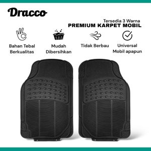DRACCO Karpet Mobil Universal Depan Tengah Belakang Premium Karpet Mobil Karet tebal tidak berbau
