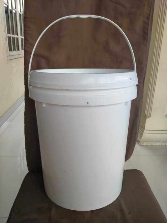 Ember Plastik 20kg Ember Bekas Selai 20kg Ember Bekas Cat 20kg Ember Putih Polos 20kg 3349