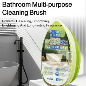 🔥Hot Sale🔥Bathroom Multi-purpose Cleaning Brush Brightening Bathroom Brush Cleaning Brush Transparent Durability Comfortable To Hold Powerful Powerful Stain Remover Brush