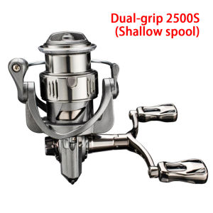 [Nimman] รอกสปินนิ่ง2แขน รอกตกปลาซีรีส์ 2500-3000รอกสปินนิ่งสูงสุด8กก. ลาก5.2:1พร้อมก้านจับแบบตื้นสำหรับน้ำจืดน้ำเค็มปลาคาร์พ