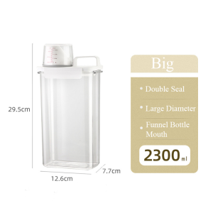 (Homu.Store) Household Laundry Detergent Storage Container Washing Powder Liquid Storage Box With Measuring Cup Bekas Sabun Baju洗衣粉收纳盒