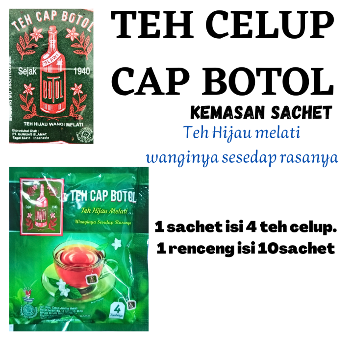 TEH CELUP CAP BOTOL SACHET RENCENG TEH HIJAU CELUP CAP BOTOL TEH HIJAU ...