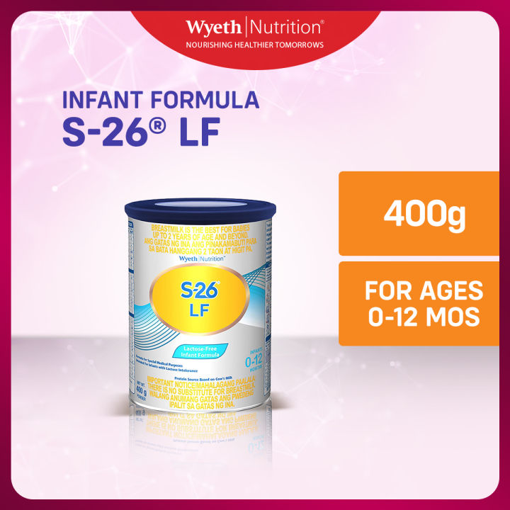 S-26 LF GOLD Lactose-Free Infant Formula for 0 to 12 months 400g