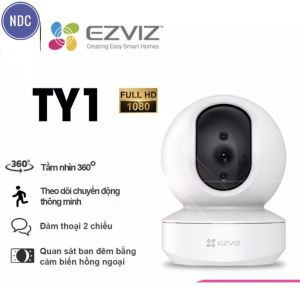 Camera IP Wifi Xoay 360° EZVIZ TY1 (Tặng chân đế chữ L) 4MP 2K/2MP FHD