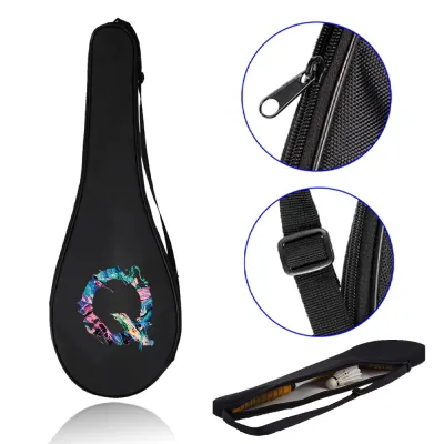 Badminton Racket Bag Lightweight Waterproof Racket Cover Multi-use Racket Shoulder Bag Print Paint Series Badminton Bat Cover