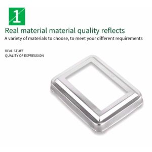 4Pcs Foot Cover Square Tube Cover 304 STAINLESS Rectangular Tube Cover 1PC Stainless Cover Plate