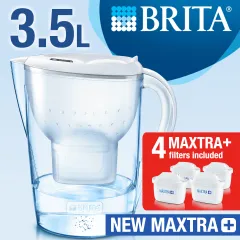 BRITA Marella XL 3.5L Water Pitcher Purifier with 2 NEW MAXTRA+ Filter  Cartridge - Blue