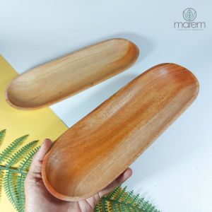 PIRING SUSHI KAYU MAHONI LONJONG | PPIRING LAUK KAYU FOODGRADE