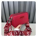 GUESS women's bag new crossbody bag 2024 European and American fashion letter camera bag shoulder strap versatile single shoulder small square bag. 