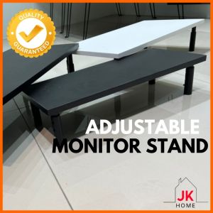 RMK Rak Laptop dengan Rak Penyimpanan Penyangga Laras Big Monitor Rack Adjustable Shelves Monitor Stand Monitor Riser Table Top Rack Tv Stand Stand Computer Table Shelf