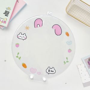 RUSSELLERT Clear Picket Fan Cover Dustproof Portable Cheering Fan Storage Case PVC Uchiwa Fan Sleeve Idol Concert Fans