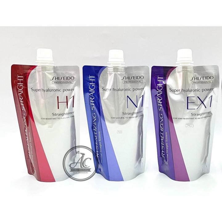 ORIGINAL Shiseido Rebonding Cream Set (Straightener H1/EX1/N1 400g