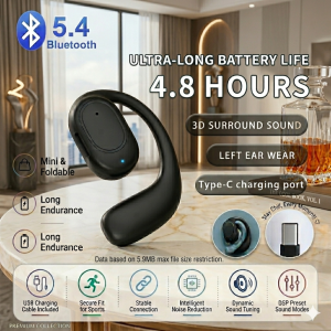 KY2 Single Wireless Earphones Air Conduction OWS Headphone Sports Noise Cancel Headset
