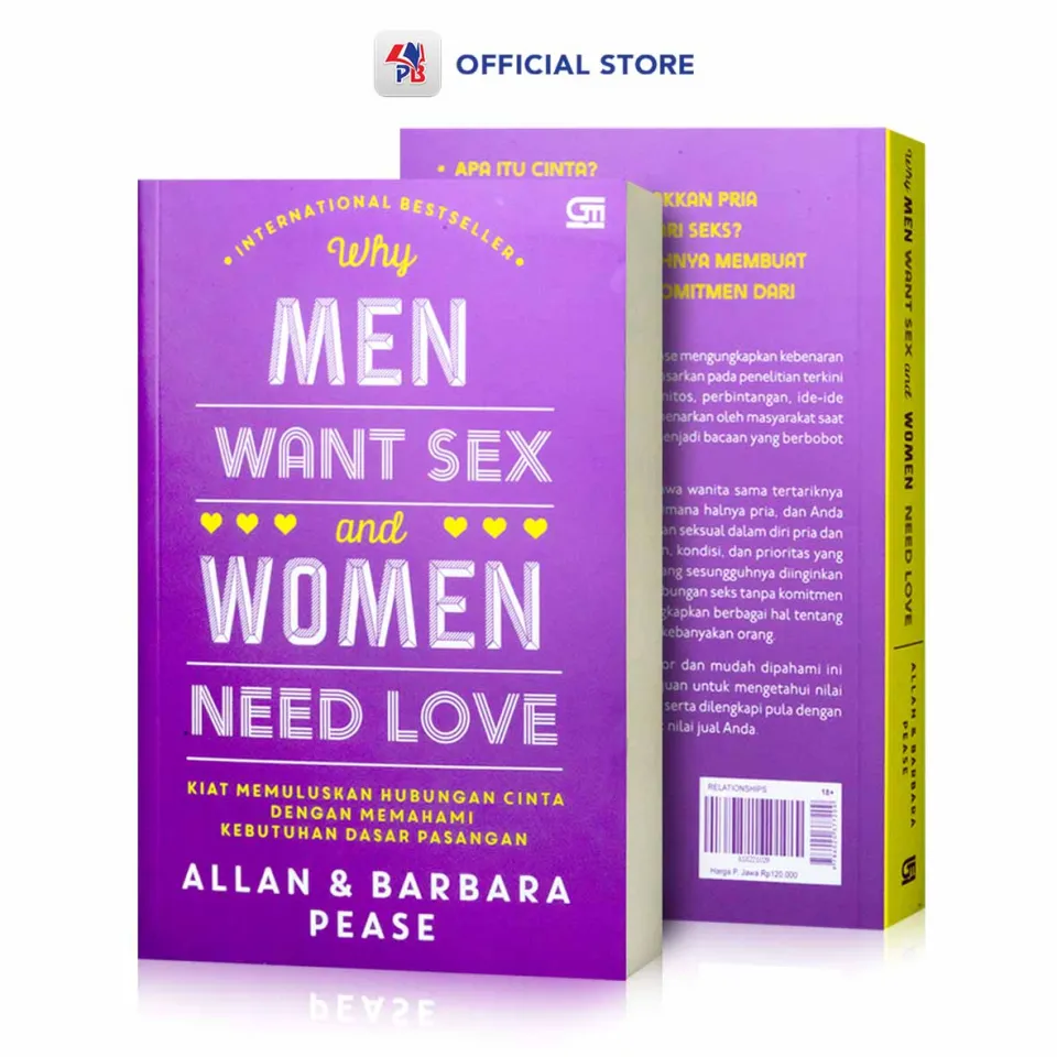 Buku Novel Relationships / Why Men Want Sex And Women Need Love | Lazada  Indonesia