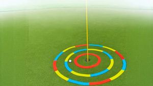 Fockety Golf Target Circle Golf Training Aid Golf Targets Ultra Thin Silicone Golf Practice Target Rings Golf Putting and Chipping Training Tool Bright Color Markings