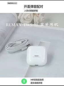 REMAXkhông dây Bluetooth bán chạy xuyên biên giới 5.1 Tai nghe động giảm tiếng ồn cho cuộc gọi âm thanh nổi TWS-10