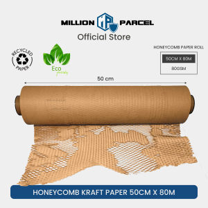 MillionParcel Honeycomb Paper | Honeycomb Wrap | Eco-Friendly Packing Paper | Kraft Bubble Sheet | Gift Wrapping Paper